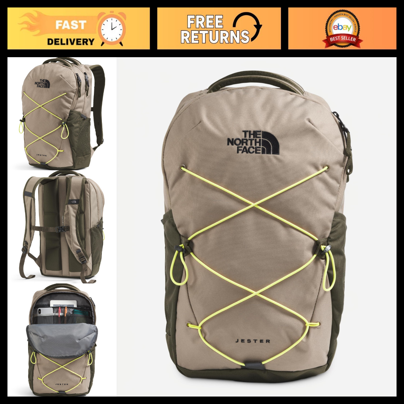 Everyday Laptop Backpack, PFAS Free, Durable, Stylish, Multi-Compartment Design