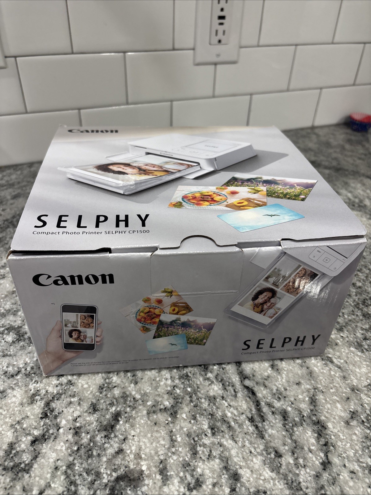 Canon Selphy CP1500 Wireless Compact Photo Printer (Black) - New in Box