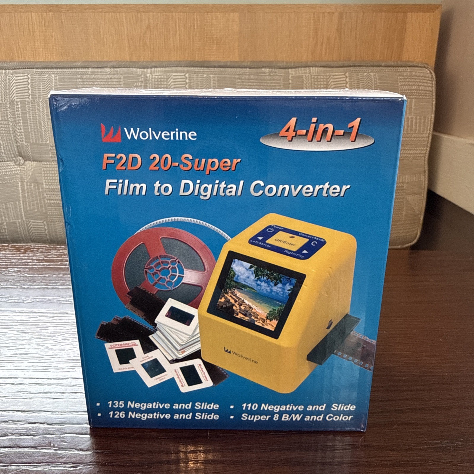 Wolverine F2D 20-Super Film to Digital Converter New