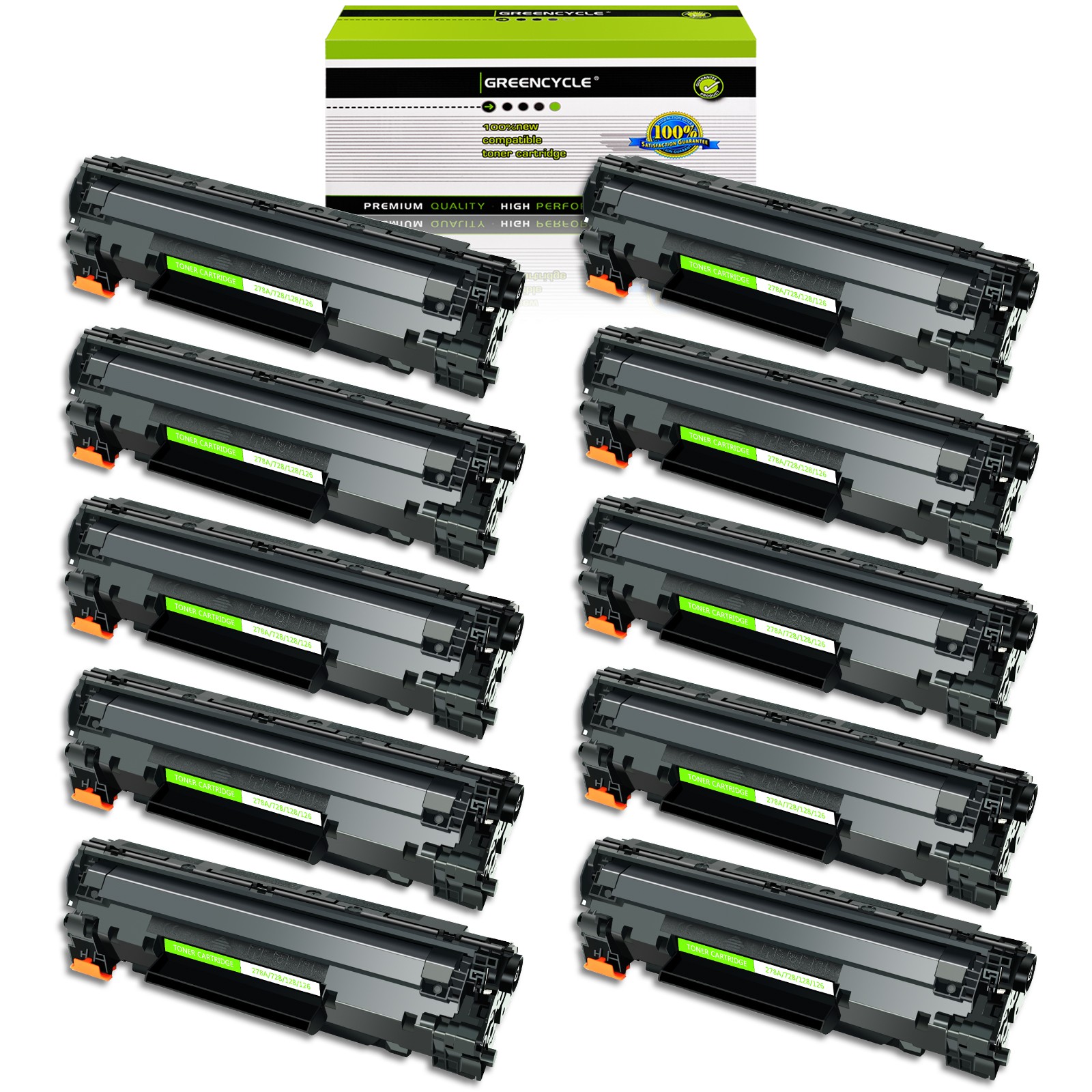 10PK CRG128 Toner Cartridge For Canon 128 ImageClass MF4770n MF4880dw D530 D550