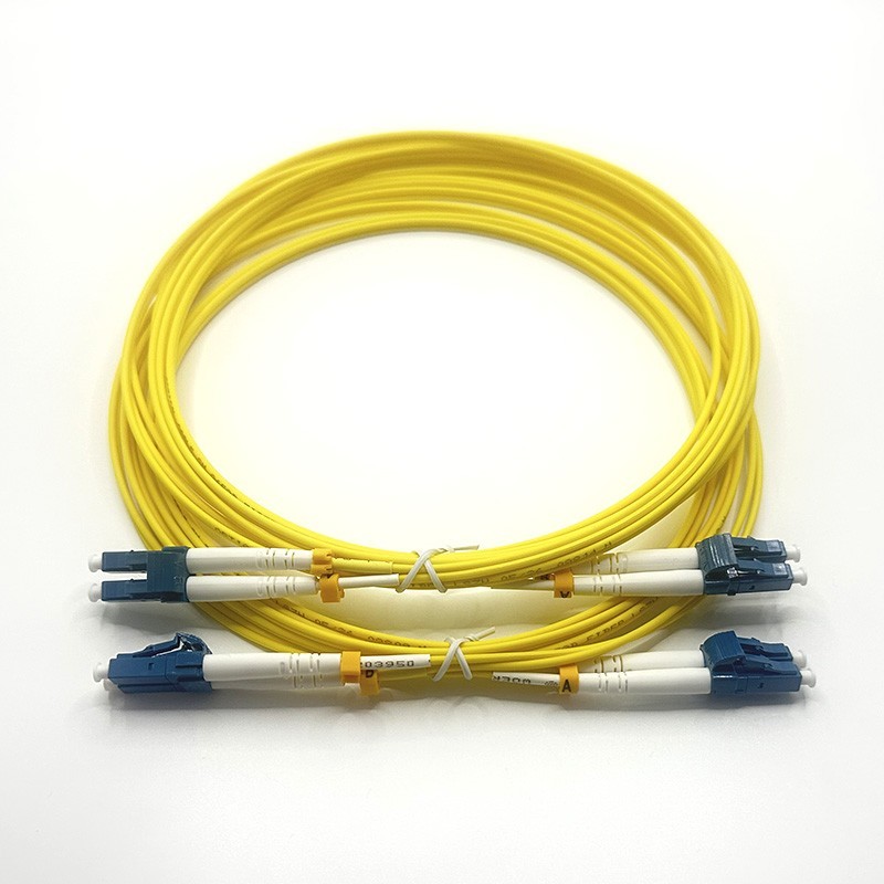 [2pcs] 15M-30M LC UPC to LC UPC Duplex OS2 LSZH SingleMode Fiber Patch Cord FTTH