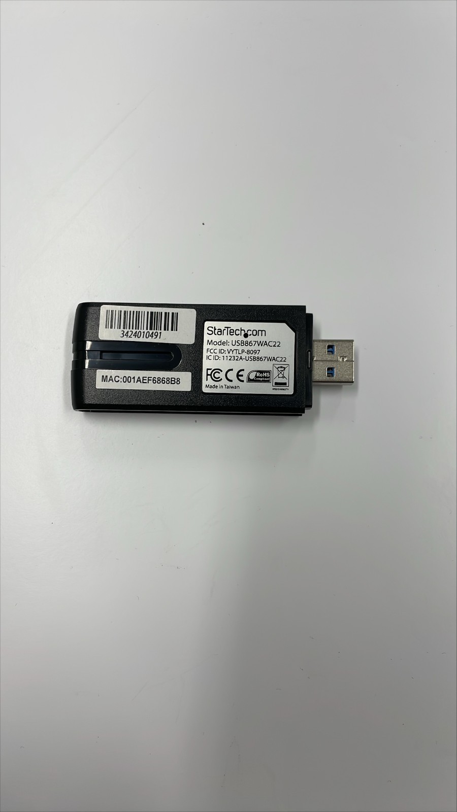 StarTech Wireless AC USB 3.0 802.11 dual-band adapter