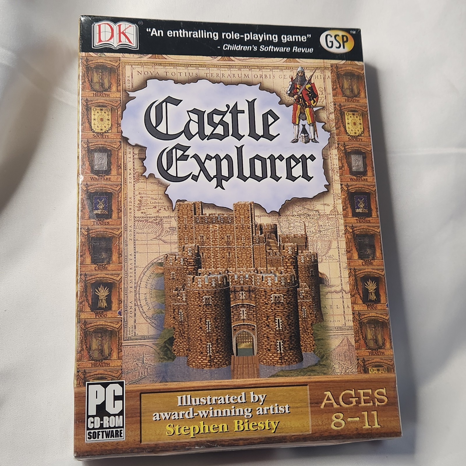 New Sealed Gsp Castle Explorer DK Role-Playing Game PC CD ROM Rpg 95/98/2000/XP