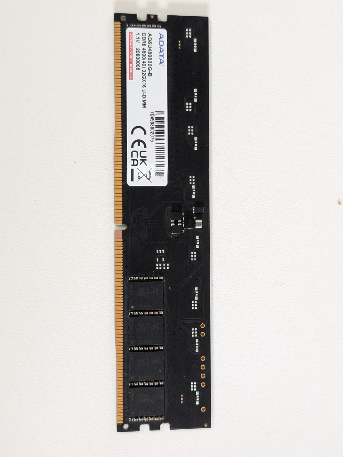 ADATA Premier 32GB 1x32GB DDR5 4800 CL40 U-DIMM Desktop Memory