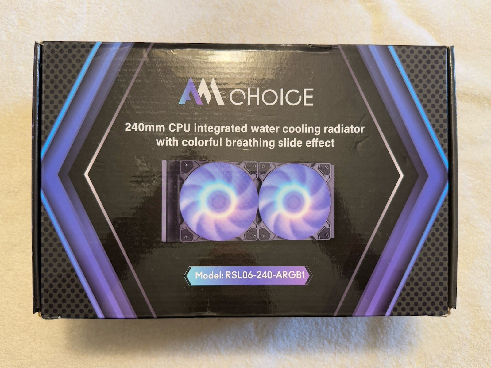 AM Choice 240 Mm CPU Integrated Water Cooling Radiator Model RSL06-240-ARGB1