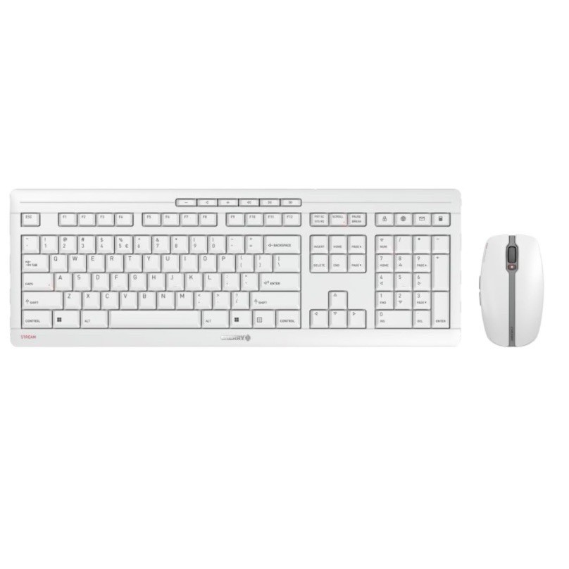Cherry Stream Desktop Wireless Keyboard & Mouse Combo JD8500EU2 White🔥