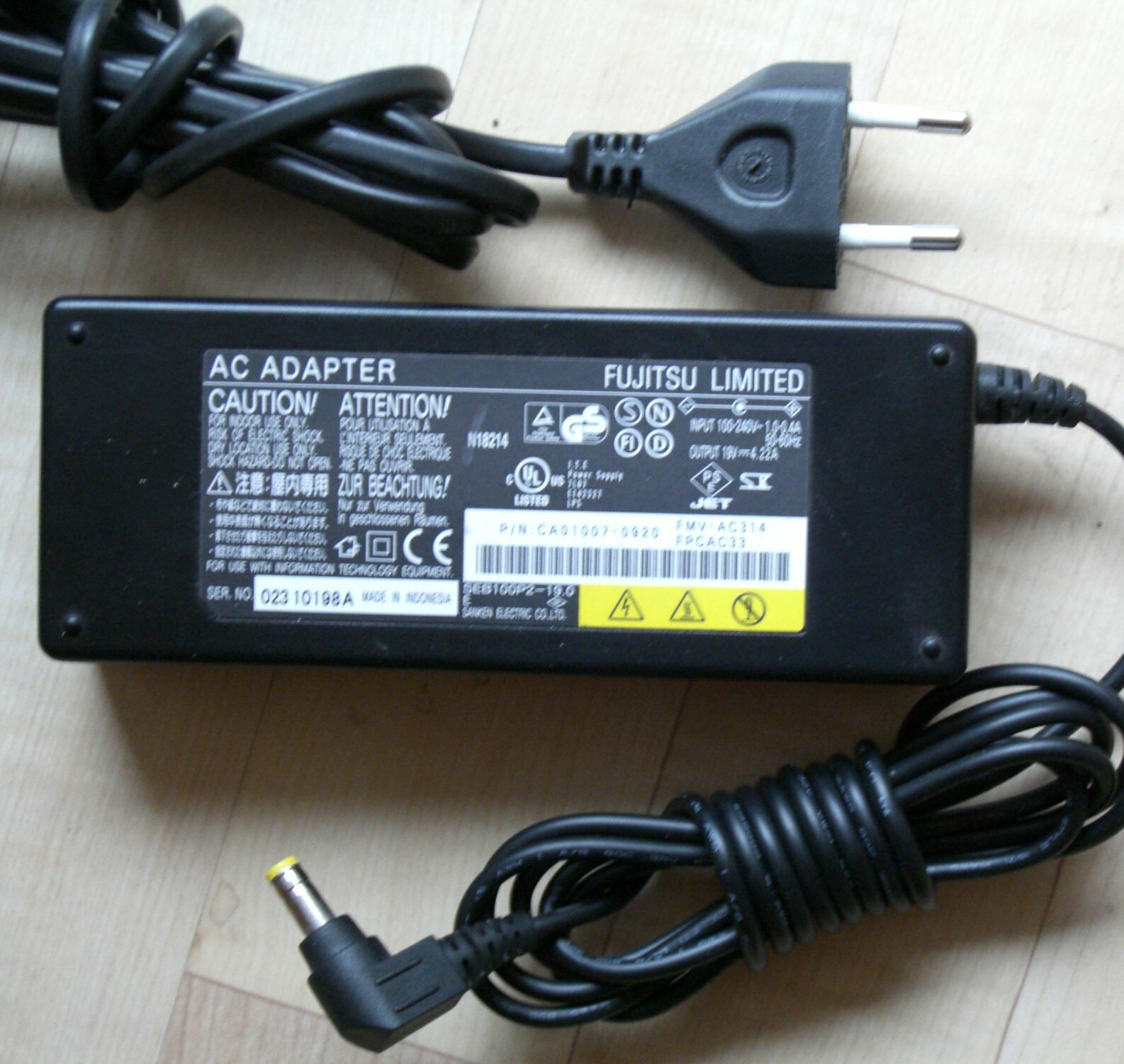 Original AC Adapter for Fujitsu Port Replicator FPCPR101 FPCPR231 Charging Cable 80W