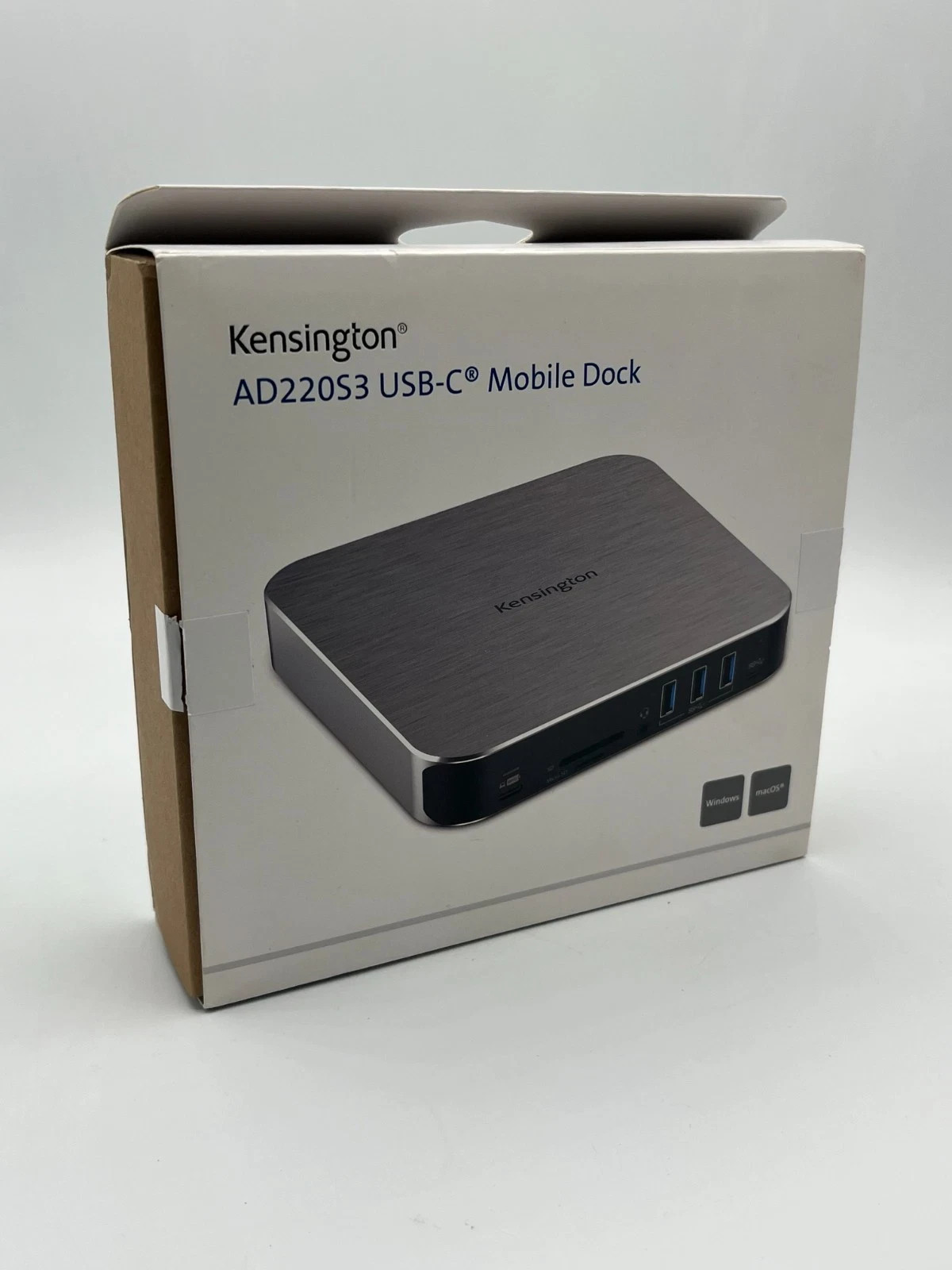 Kensington AD220S3 Dual Display Dock MacBook M1 M2 M3 M4 USB-C HDMI 85W