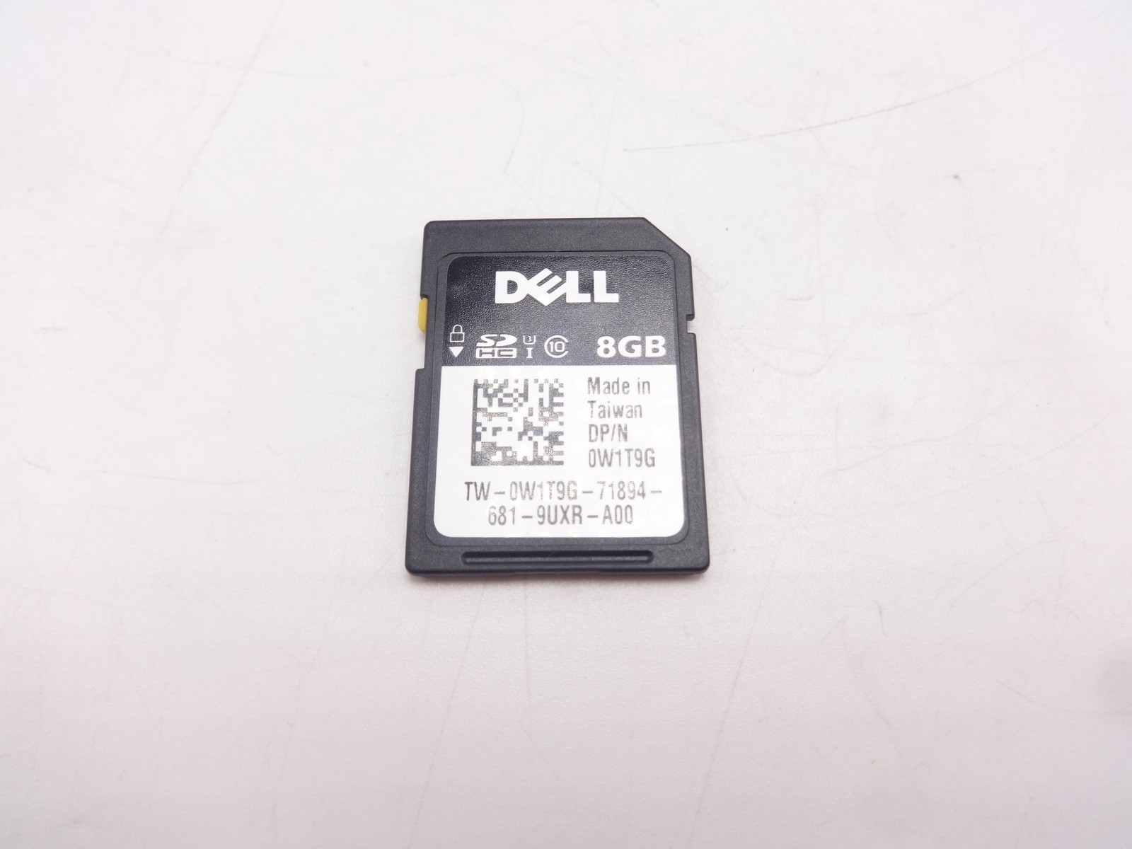 W1T9G Dell 8GB SD SDHC(Secure Digital High Capacity) Card