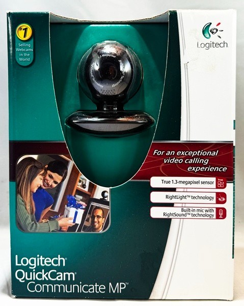 Logitech QuickCam Communicate MP USB Webcam Mic 30fps 640x480 NEW SEALED
