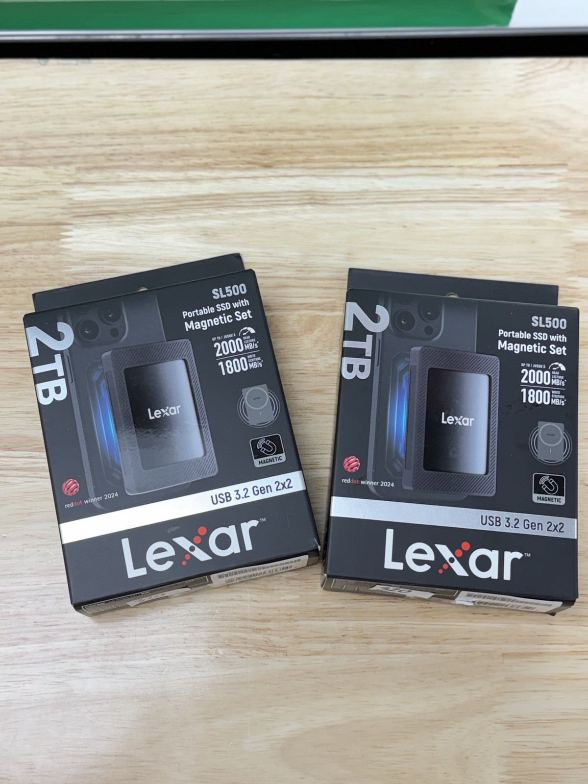 Lexar SL500 2TB Magnetic Portable External SSD Black USB 3.2 Gen 2x2 2000MB/s