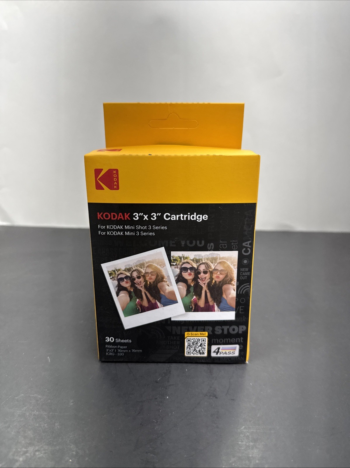KODAK Instant Print 3"x 3" Cartridge 30 Sheets For Mini Shot 3 Camera