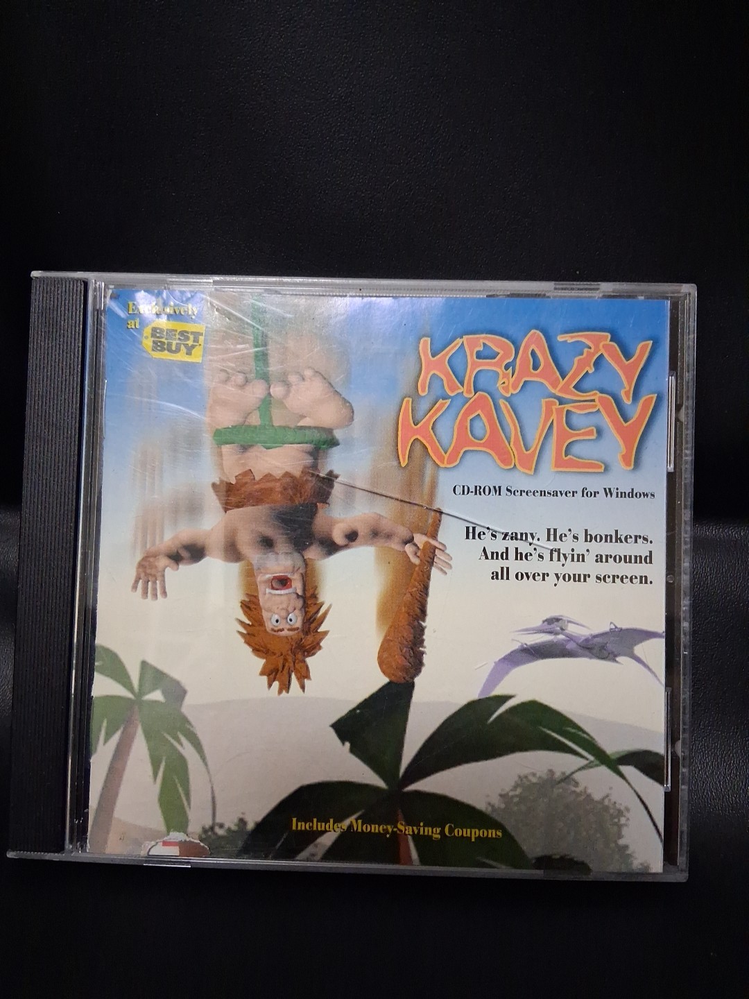 Vintage CD Rom Screen Saver KRAZY KAVEY Windows Best Buy Exclusive 1996