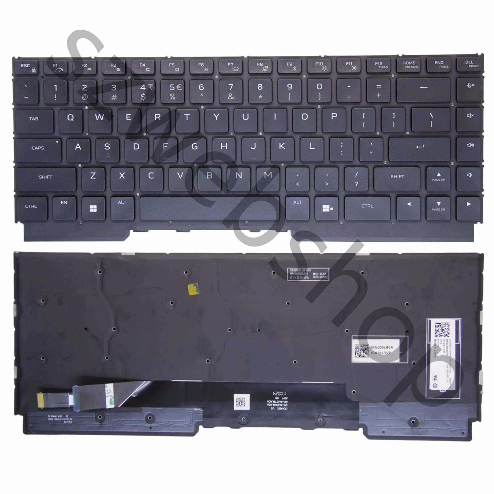 New for DELL Alienware M16 R1 M16 R2 US RGB Backlit Keyboard NC97W 8TDGJ 0MR536