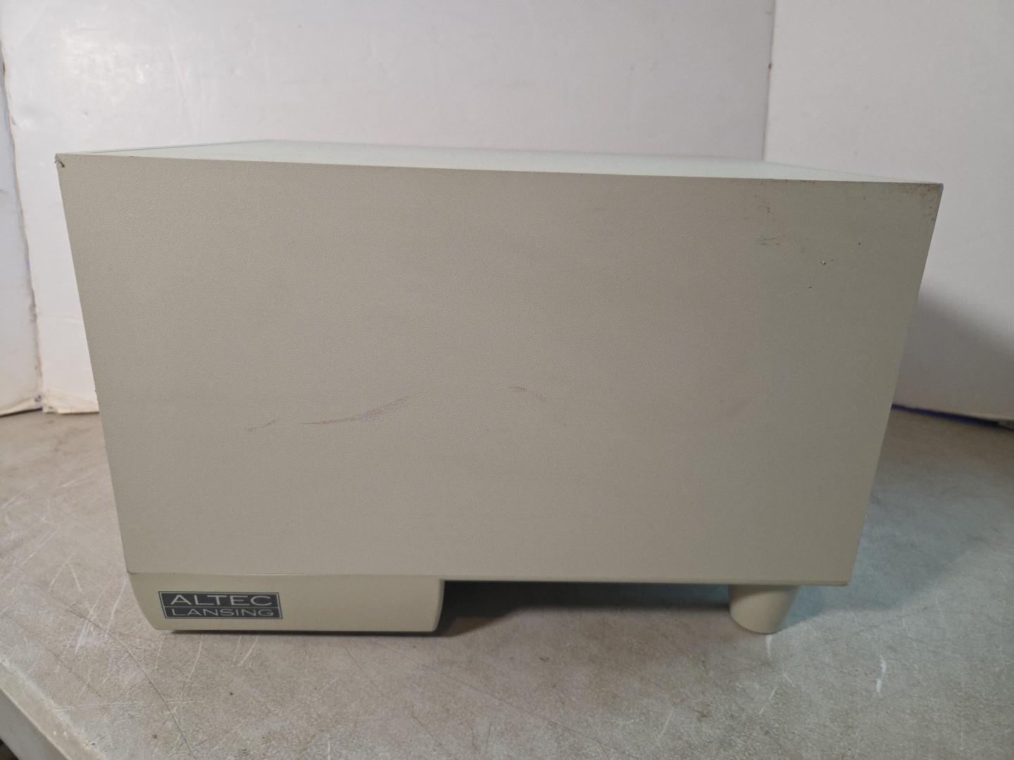 Altec Lansing ACS340 Powered Subwoofer w/Audio Cable No Power Adapter - WORKING