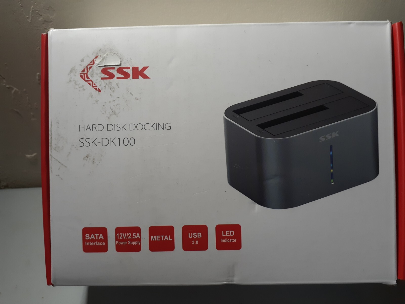 SSK Dual Bay Hard Disk Docking Station for 2.5" & 3.5" Internal Hard Drives SSK-