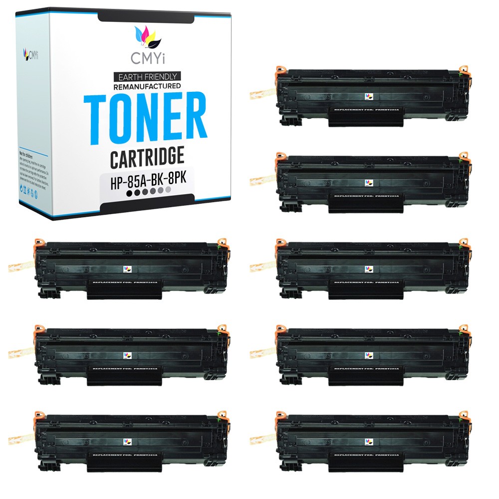 CMYi 8PK Replacement 85A Cartridges for HP LaserJet Pro P1104w P1107w P1109W