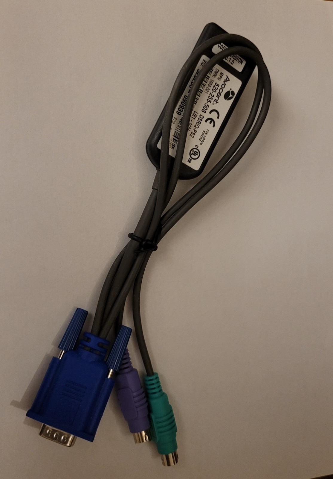 Avocent DSRIQ-PS2 Server Interface Module SIM 520-255-508 – VGA + PS/2 to RJ45