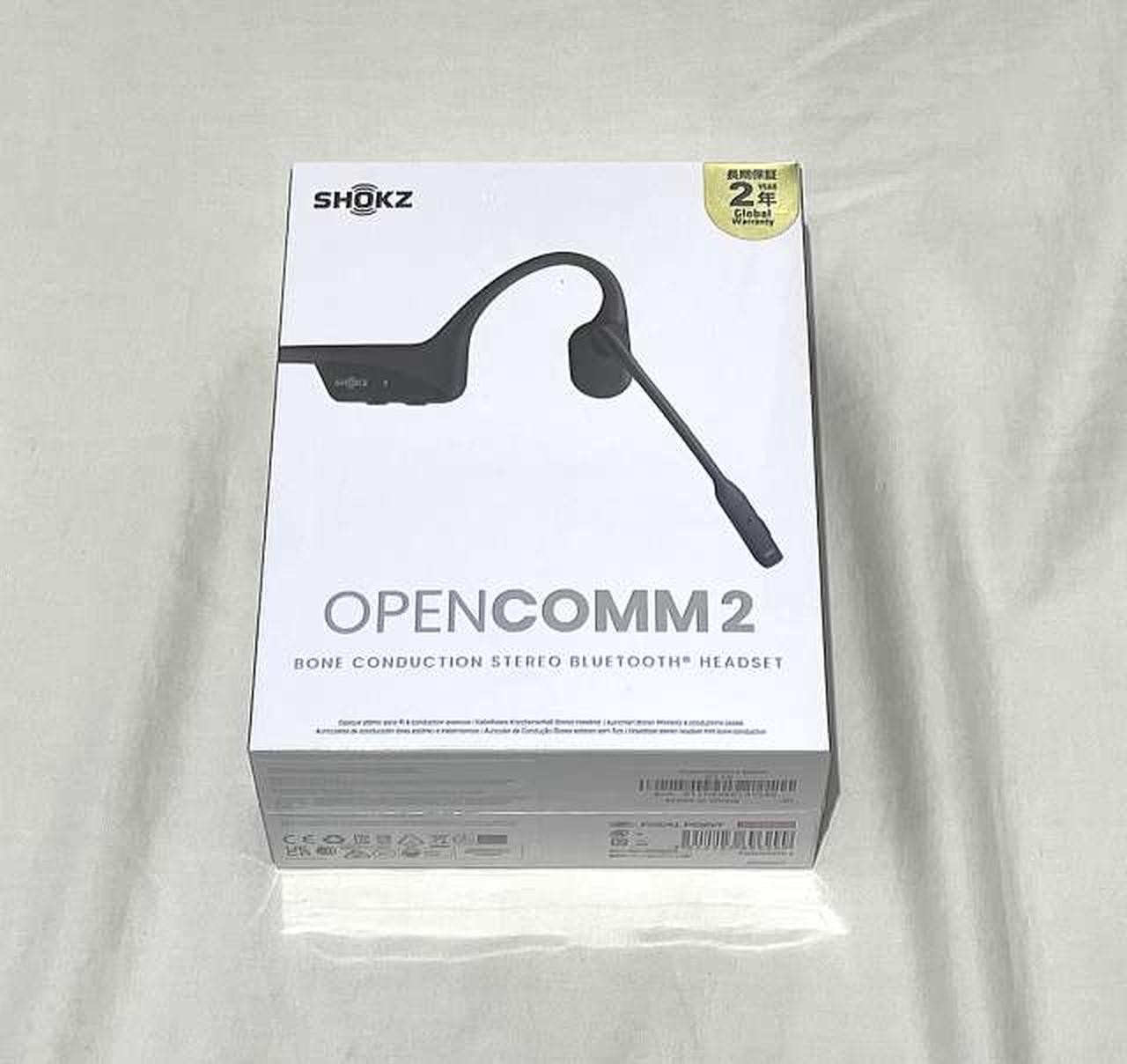 Shokz OpenComm2 Bone Conduction Bluetooth Headset Open-Ear Noise Cancelling