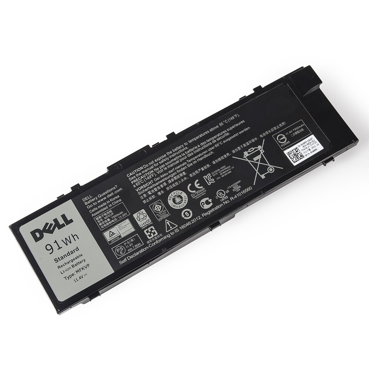 Genuine OEM MFKVP Battery For Dell Precision 15 7510 7520 7720 M7510 M7710 91Wh