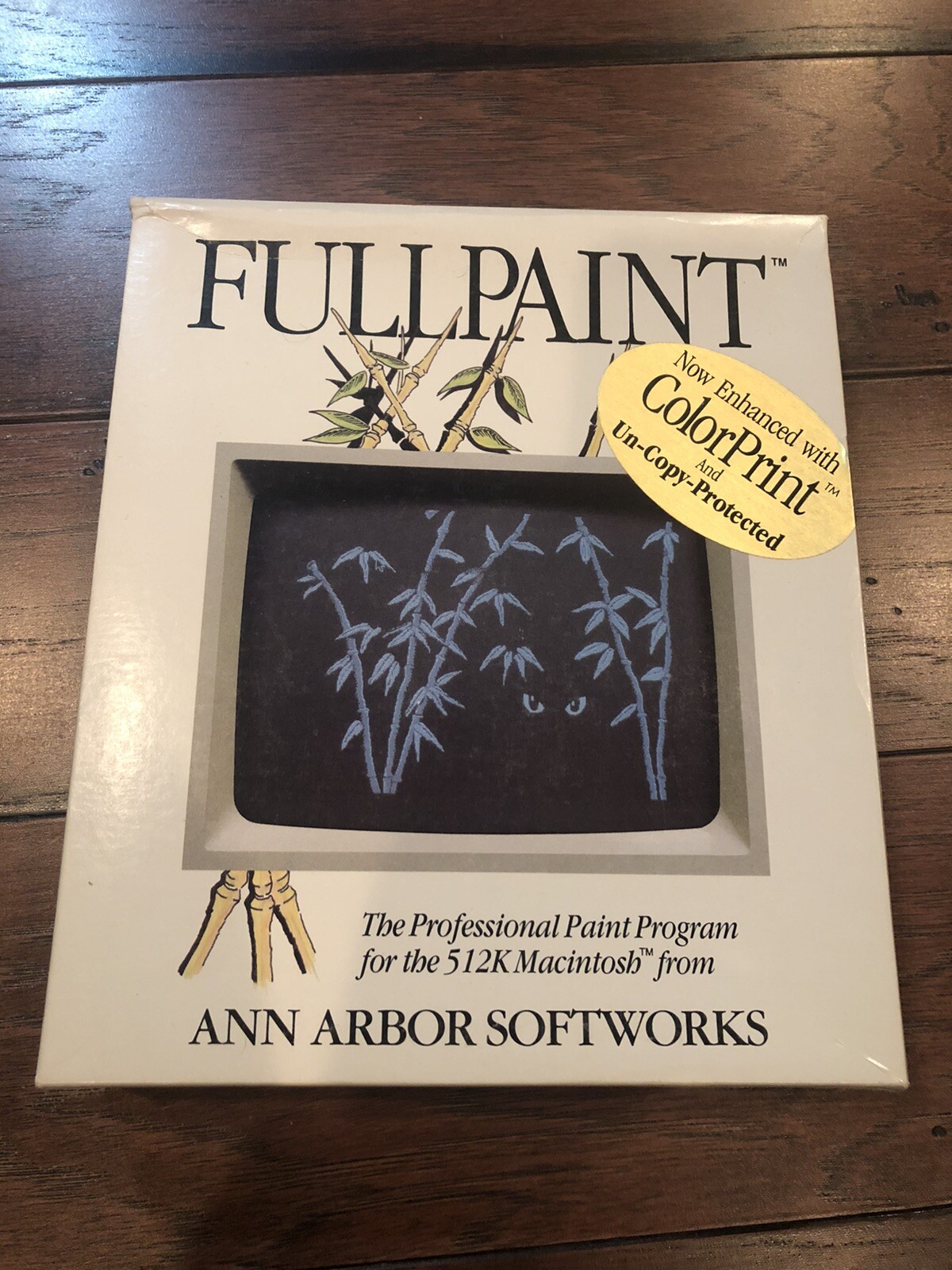 Vintage Software Fullpaint for The Apple 512k Macintosh
