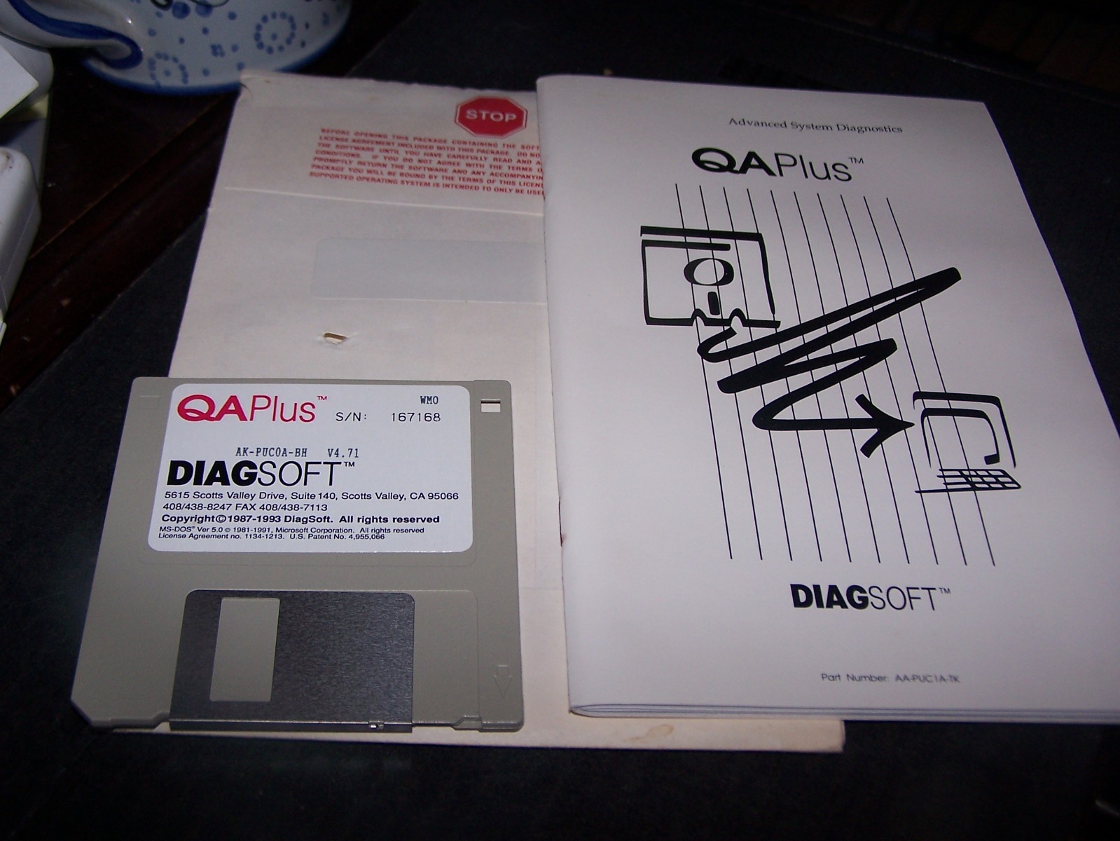 Diagsoft QAPlus Vintage PC Diagnostic Softwarec V4.71 on 3.5" 20K disk