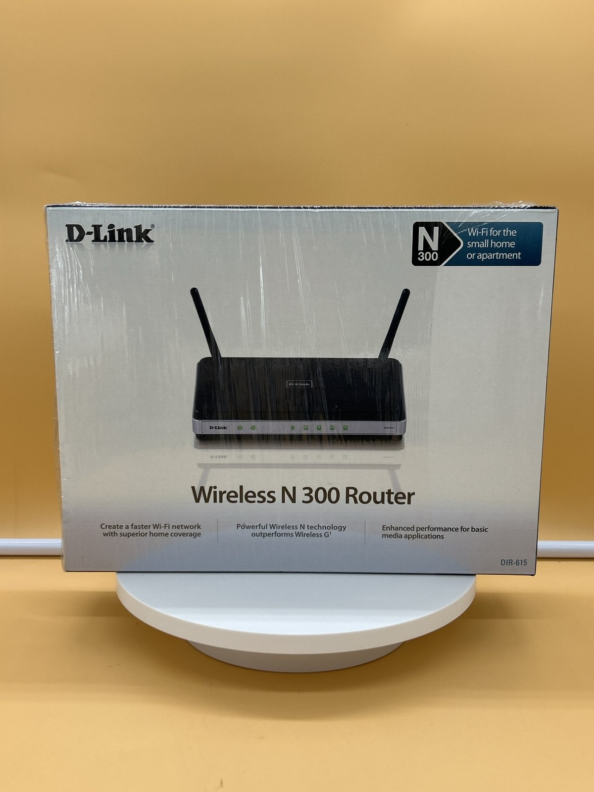 D-Link Wireless N300 Router 4-Port Home WiFi. Fast Wi-Fi network. For Smartphone