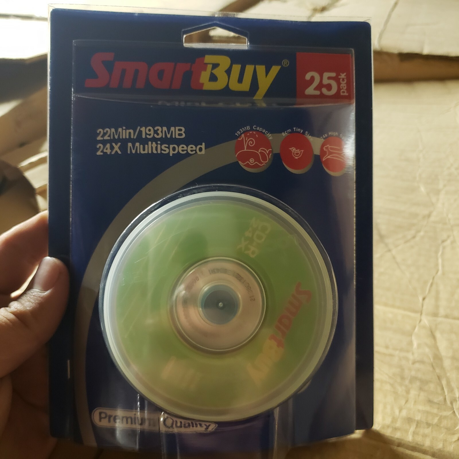 25x Mini CD-R 25 Pack 8cm 193 MB Mo 22 Minute 1x-24x Pocket CD-R Memory CDR NEW