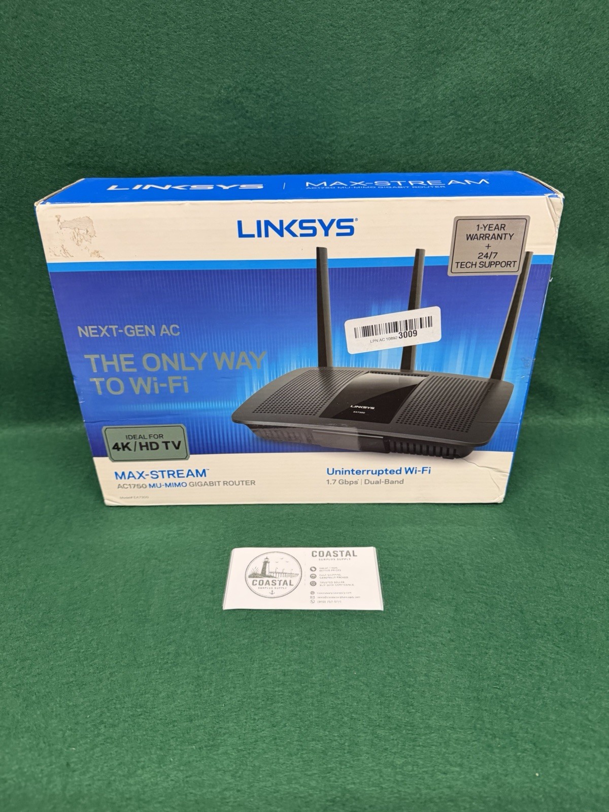 BRAND NEW LINKSYS 4K /HD TV ROUTER