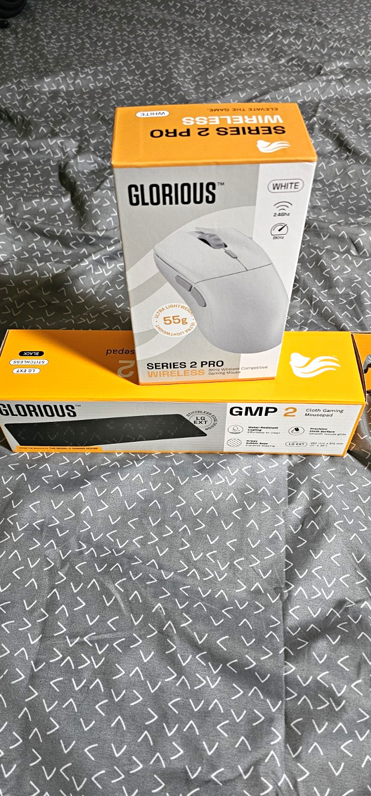 Glorious Series 2 Pro Wireless Gaming Mouse White 8K Hz 26,000 DPI 6-Button