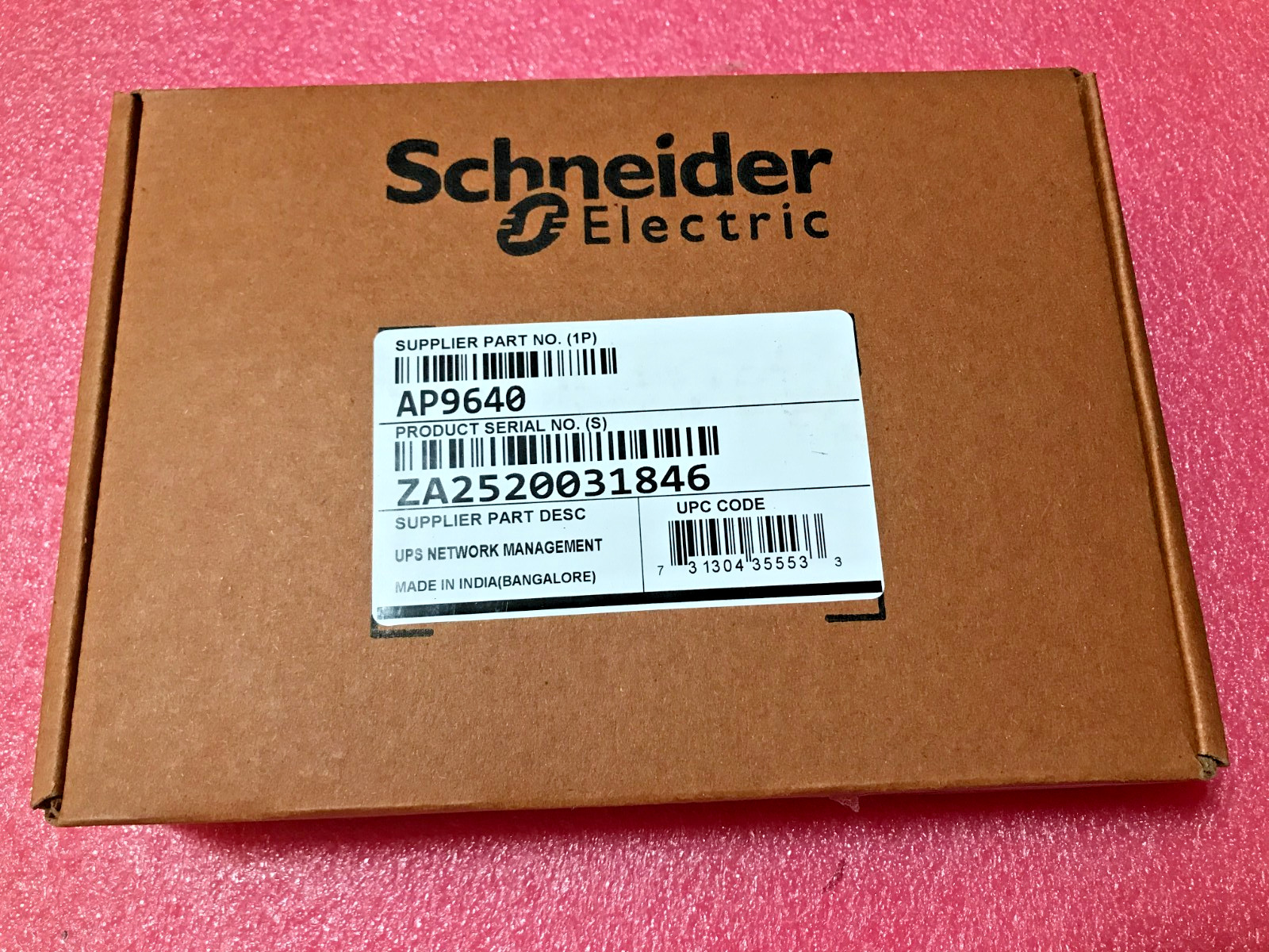 NEW AP9640 APC Schneider Electric UPS Network Management Adapter