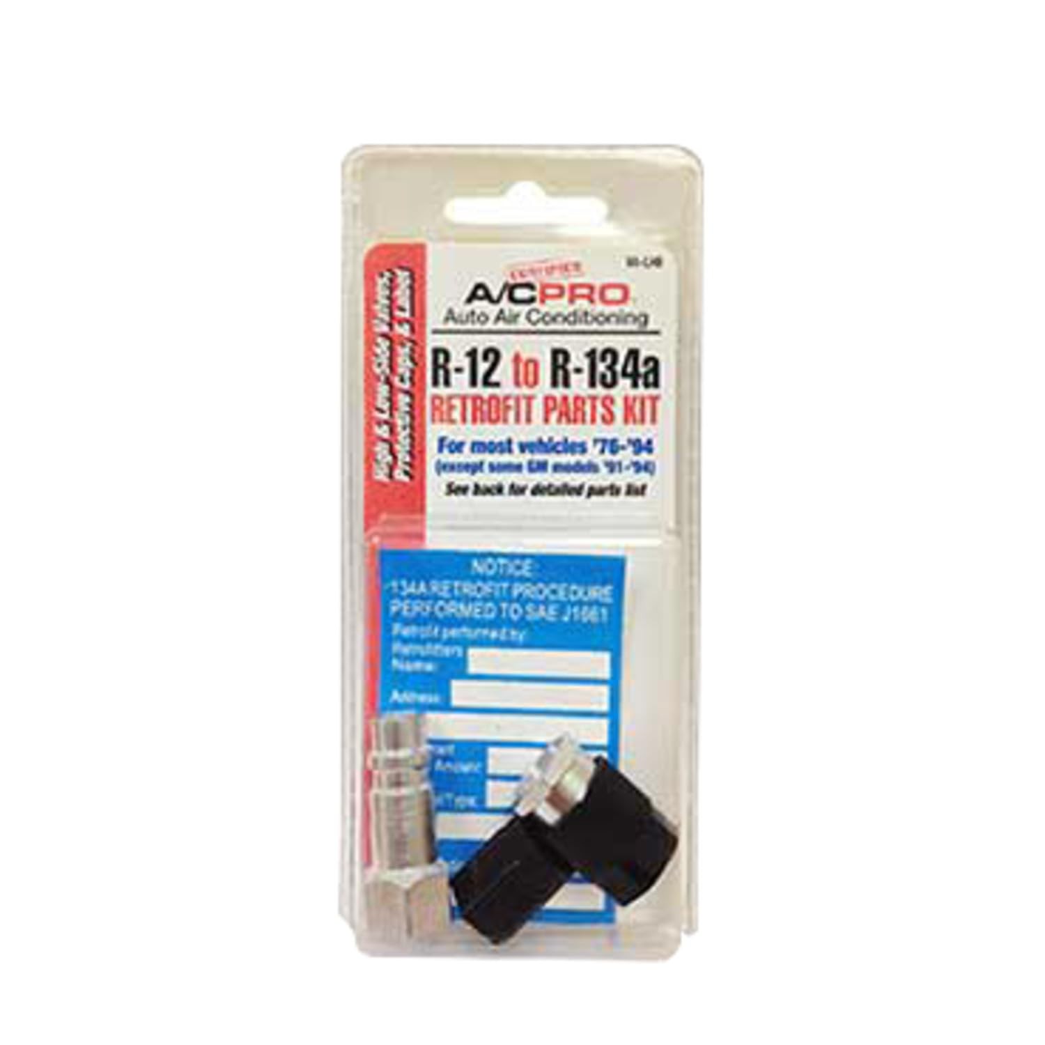 A/C Pro Certified A/C Pro Car Air Conditioner Adapter Kit,Complete AC Conversion