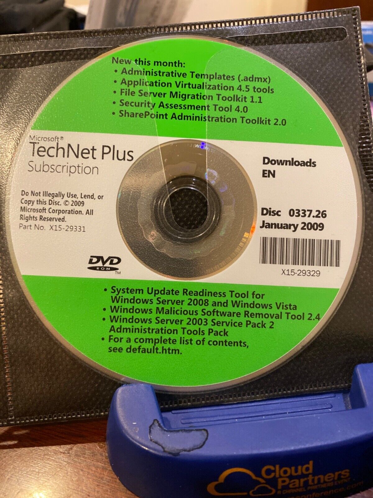 Technet Plus Microsoft tools . AppV, and much more. DVD