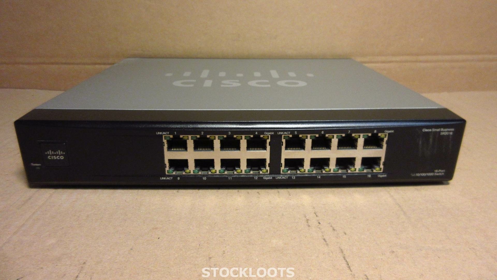 Cisco SR2016 V2.2 16-Port 10/100/1000 Gigabit Switch Small Business EXCL EARS