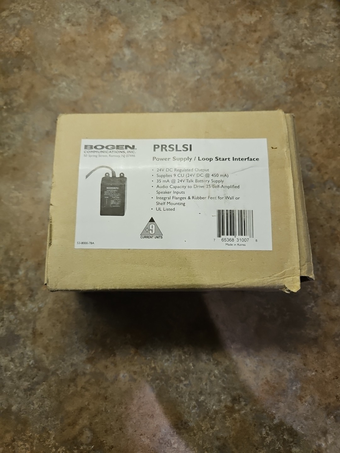Bogen PRSLSI 24V DC AC Power Supply
