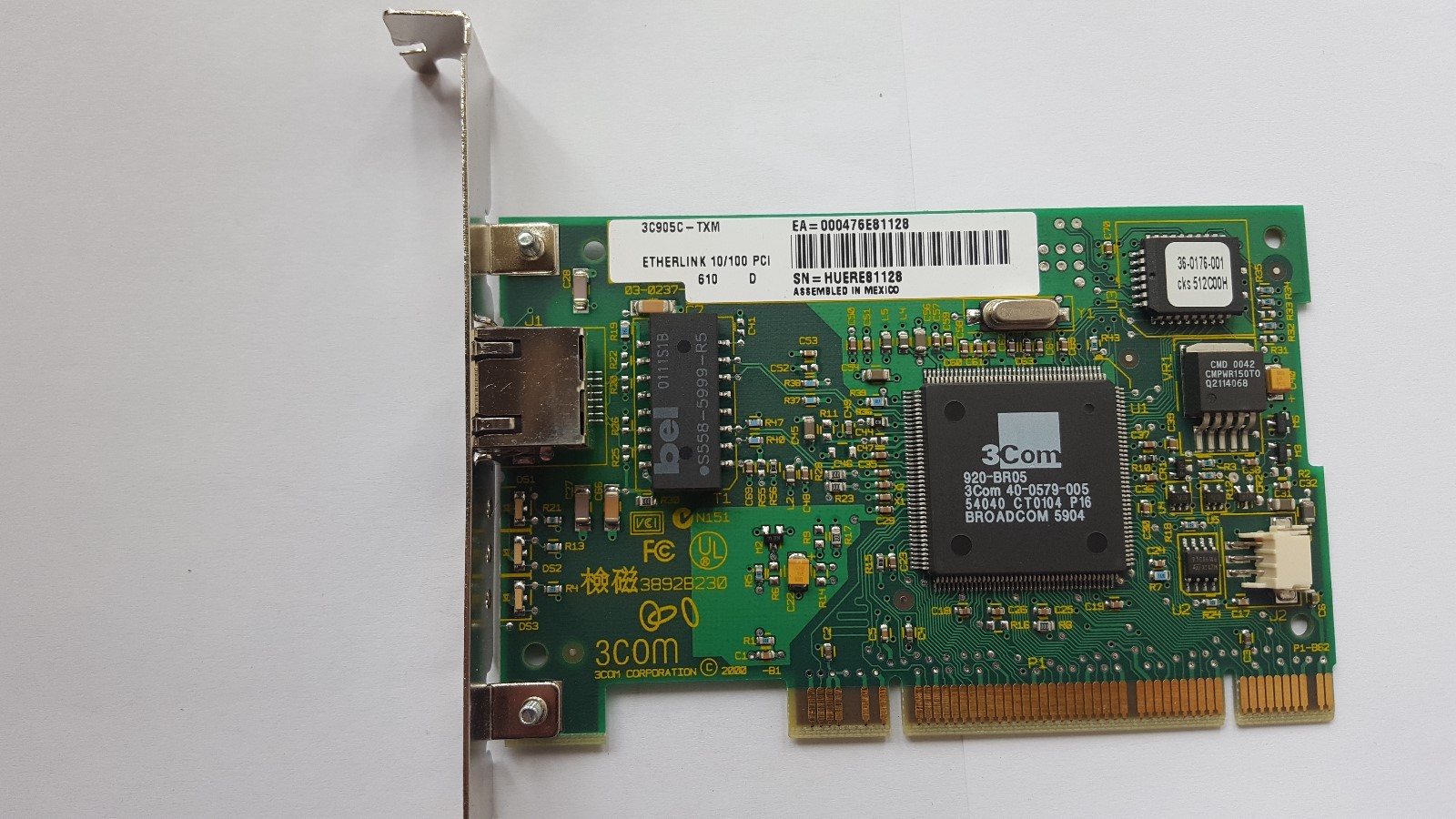 3COM 3C905C-TX-M Network Adapter PCI Card (R6S1.5B1)