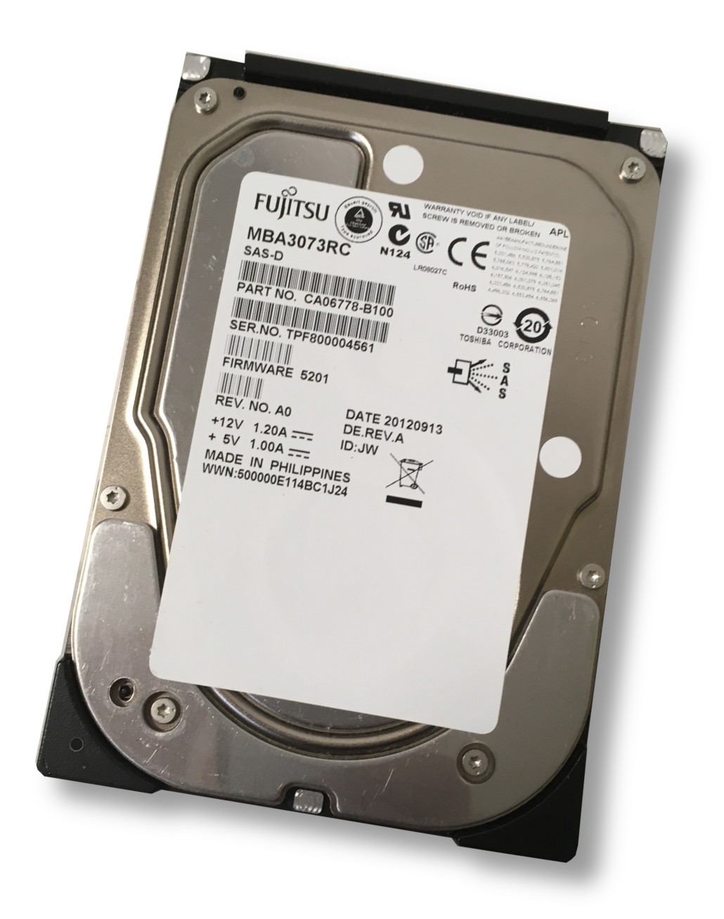 Fujitsu Enterprise Mba3073rc 73 Gb