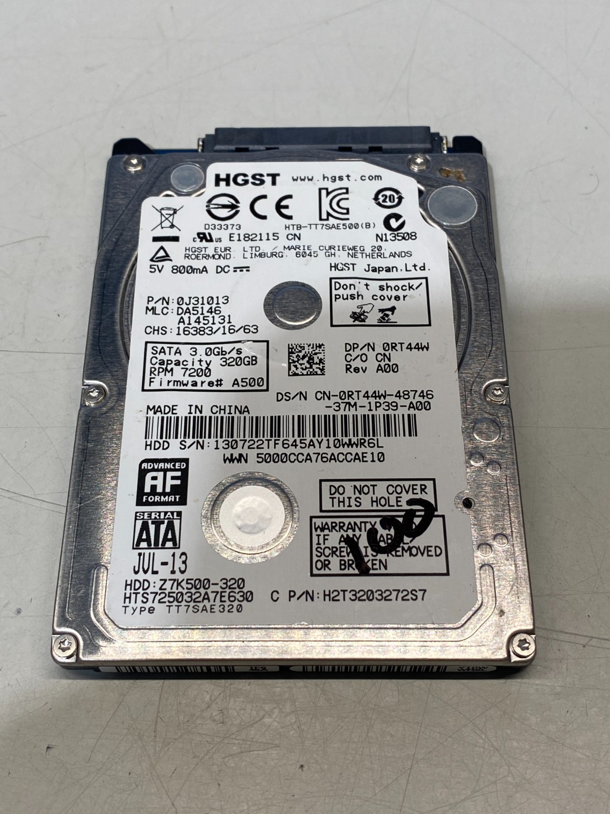 HGST 320GB HTS725032A7E630 7200RPM SATA 6Gb/s