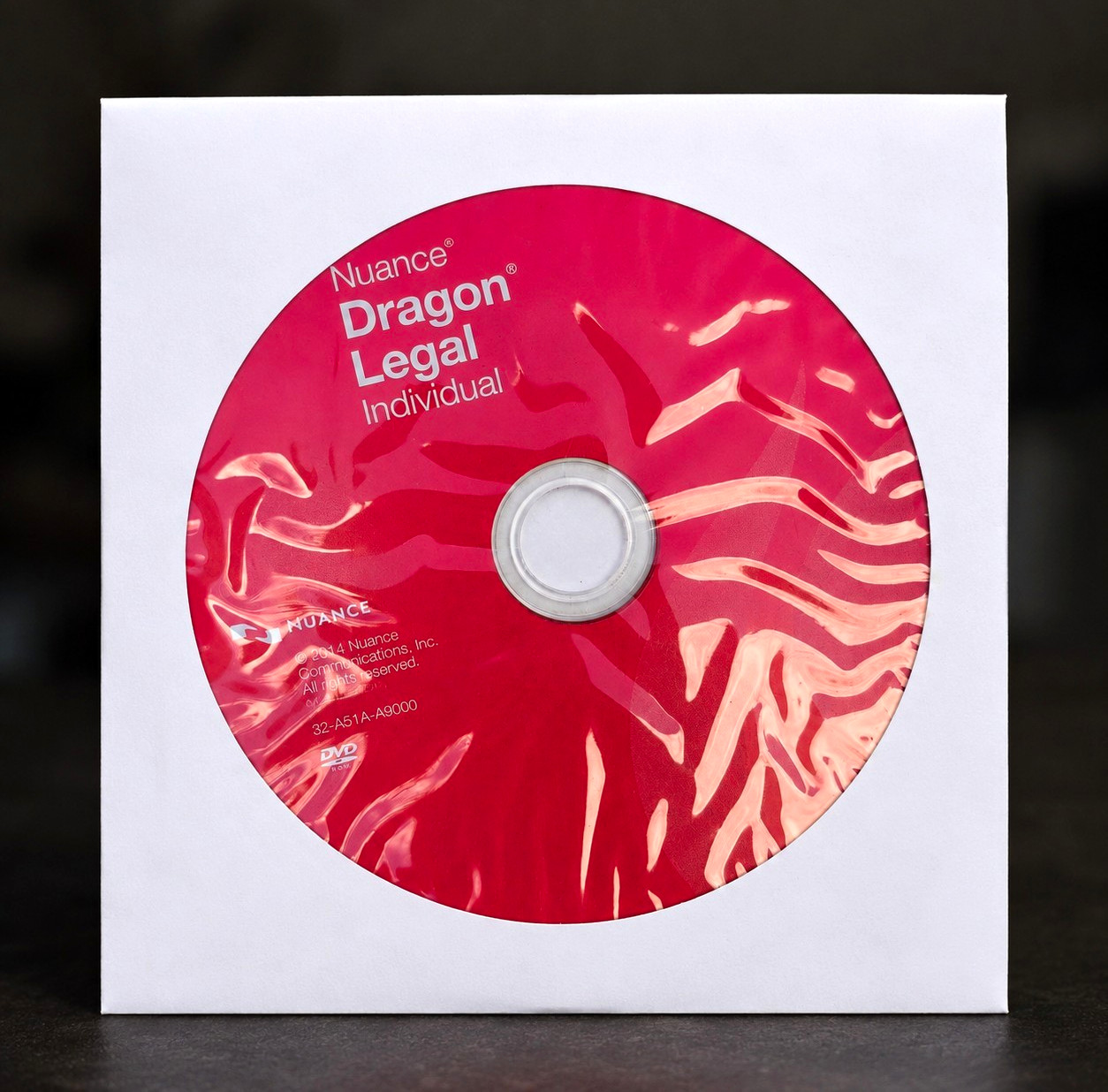 Nuance Dragon Legal Individual Legal Software DVD Disc MPN 32-A51A-A9000