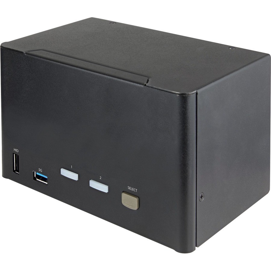 StarTech 2 Port Quad Monitor DisplayPort KVM Switch, 4K 60Hz UHD HDR, DP 1.2, 2