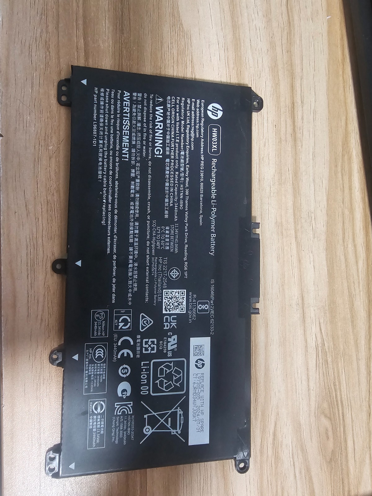 Genuine HW03XL Battery For HP Pavilion 15-EG 17-CN 17-CP HSTNN-IB90 L97300-005