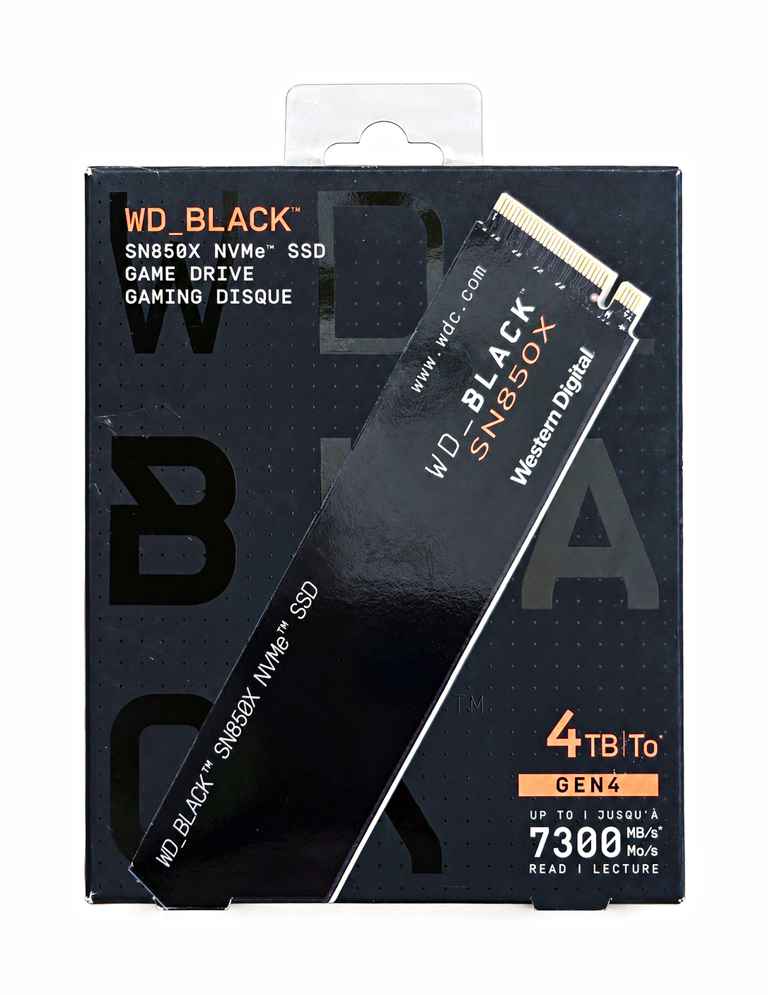 Western Digital WD_BLACK SN850X 4TB NVMe PCIe Gen4 M.2 2280 SSD Heatsink