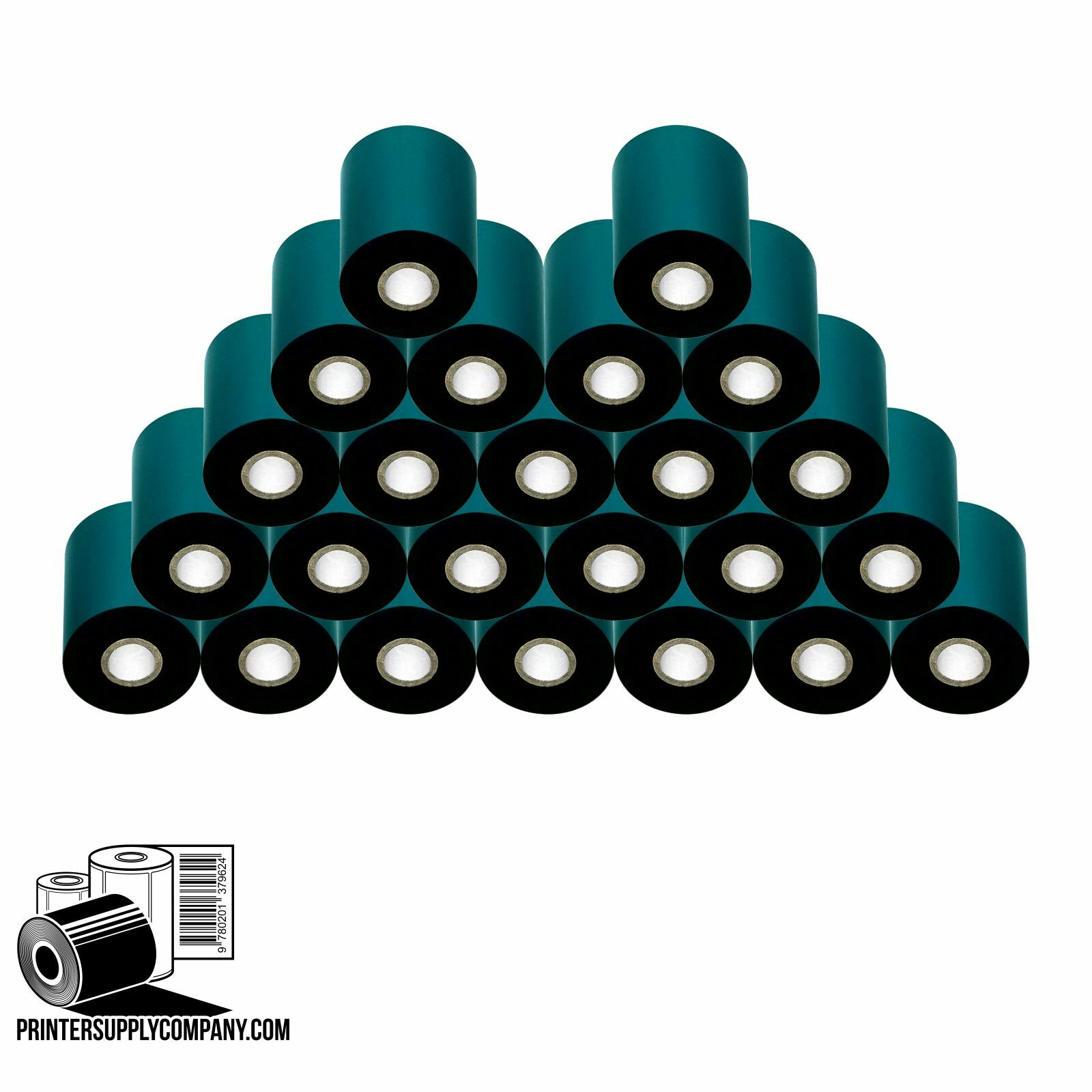 4.33 x 1476 Thermal Transfer Ribbon 110x450 Wax 24 rolls Compatible with Zebra