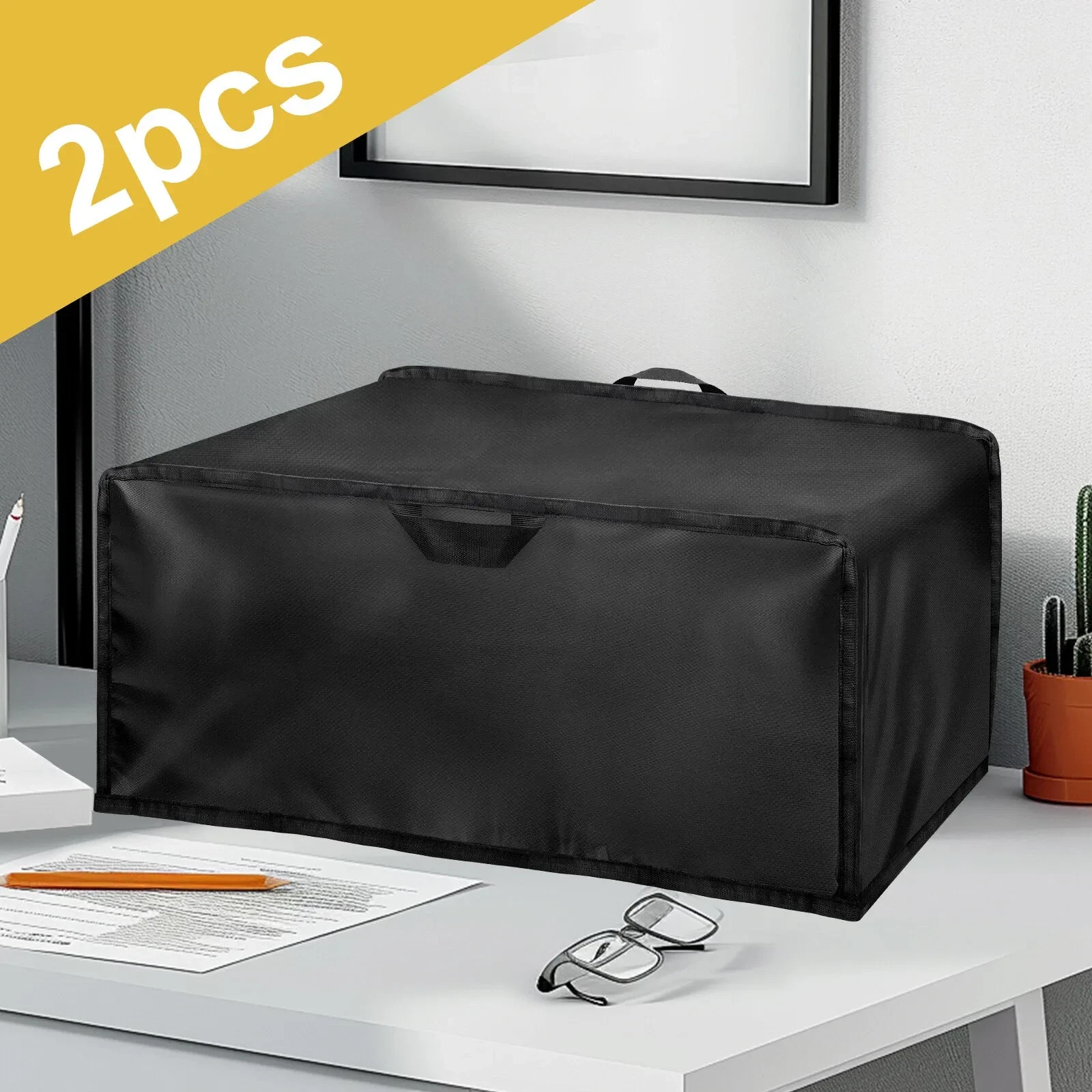 2PCS Universal Printer Dust Covers with Storage Bag & Handle, 210D Oxford Fabric