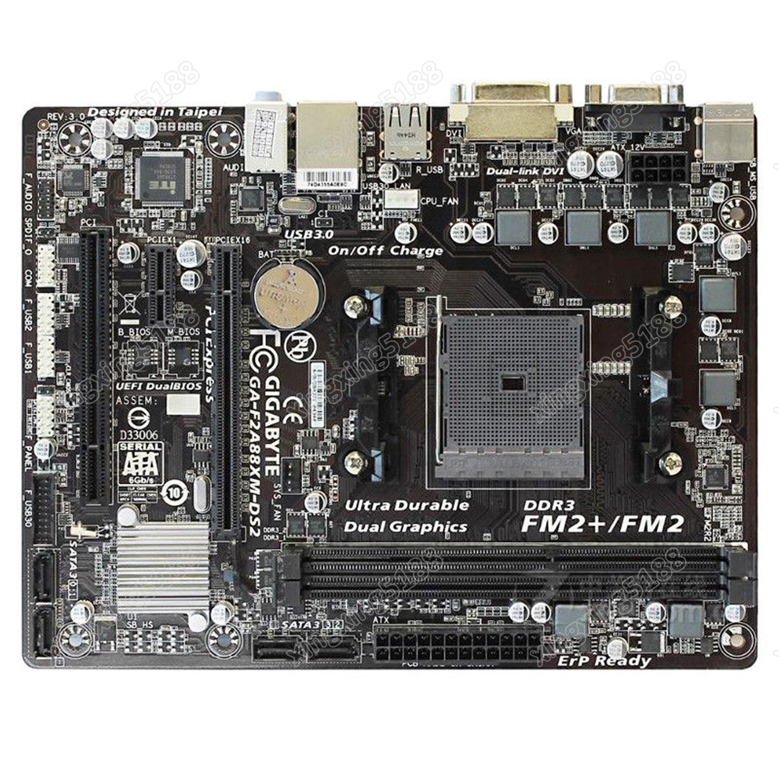 GIGABYTE GA-F2A88XM-DS2 For AMD A88X FM2+/FM2 Micro ATX Motherboard DDR3 64GB
