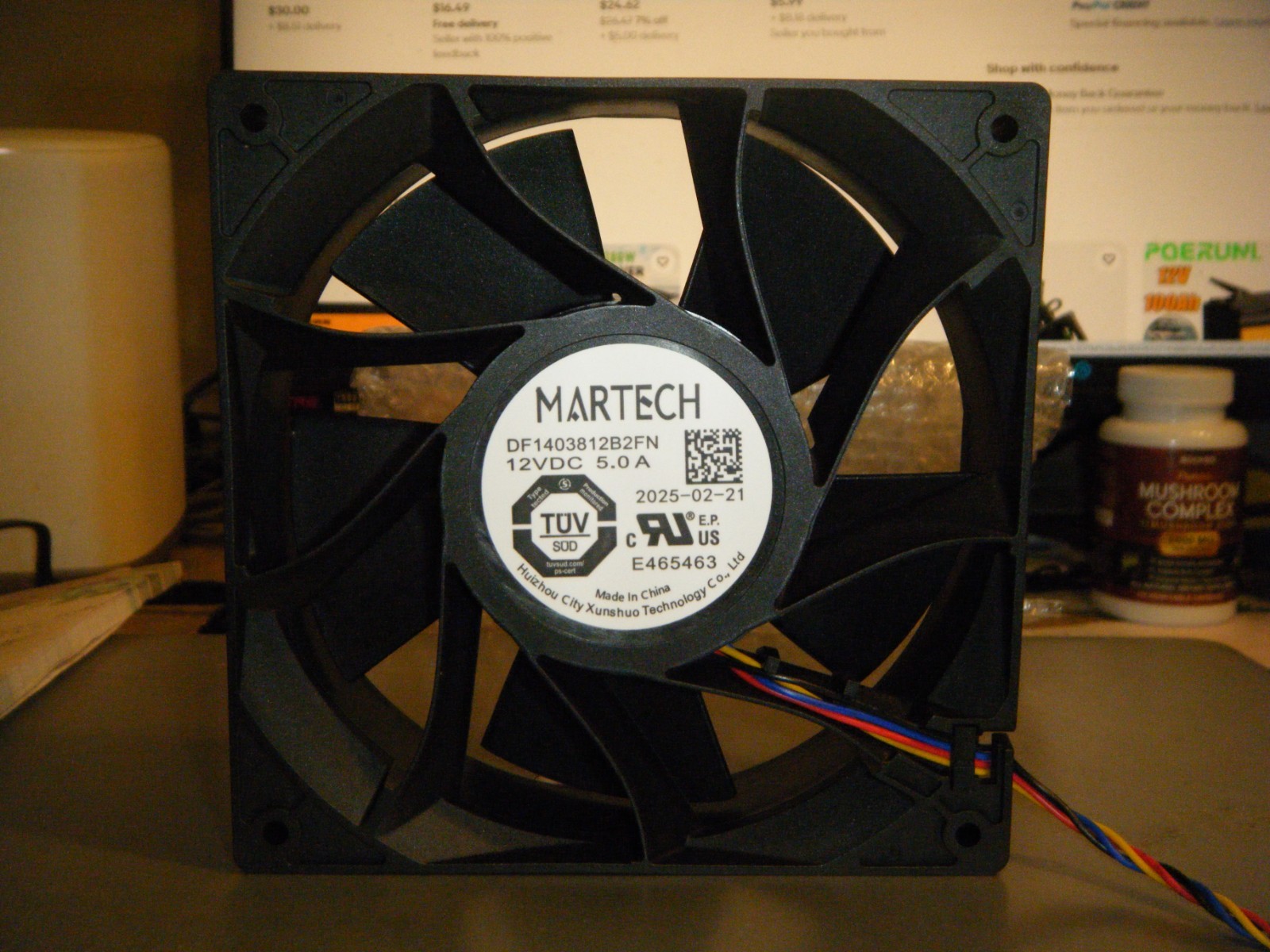 Bitmain S-21 cooling fan by Martech  Set of 4 (2 sets availablr)