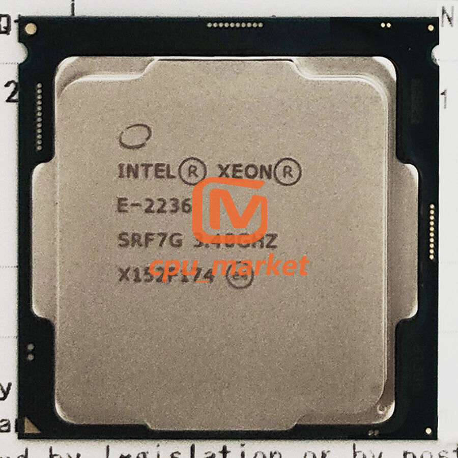 Intel Xeon E-2236 3.4~4.8GHz 6 Cores 12MB 80W LGA1151 CPU Processor