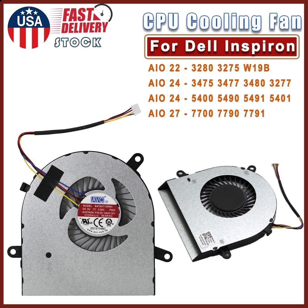 New CPU Cooling Fan For Dell Inspiron AIO 24 3475 5400 5490 /AIO 22 3280 27-7790