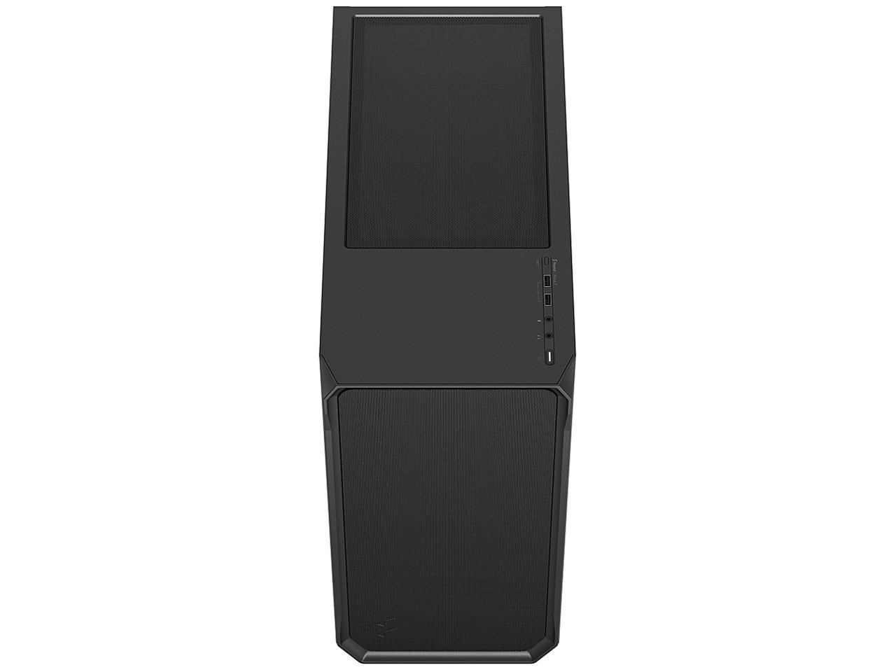 Design Focus 2 Black ATX mATX Mini ITX Solid Mid Tower Computer Case Fractal