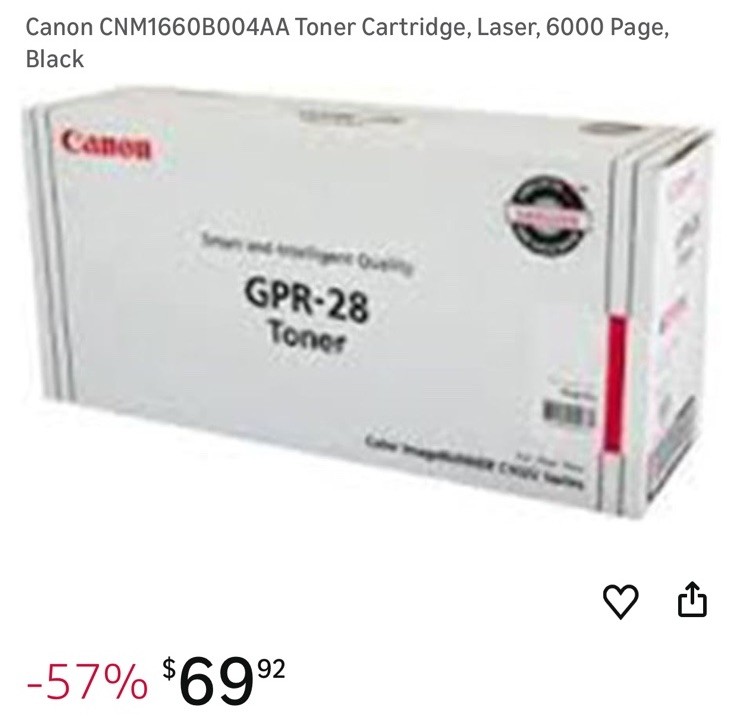 Genuine Canon GPR-28 Toner Color Image RUNNER C1022/C1030 Series MAGENTA